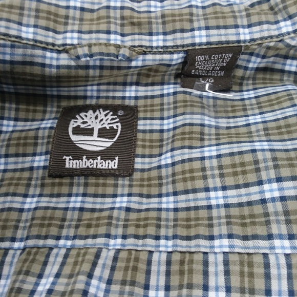 Timberlands Men's Size L Plaid Front Button Shirt - Picture 4 of 5
